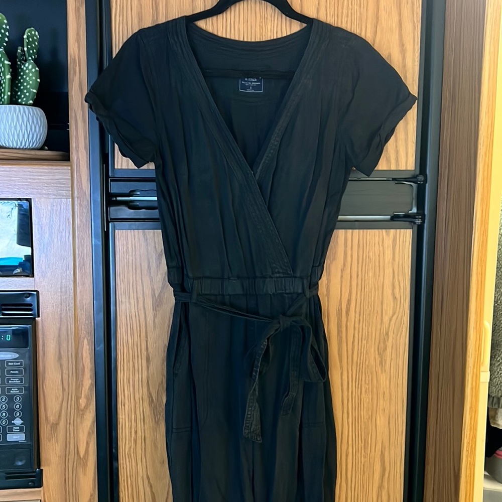 Black V-Neck Jumpsuit